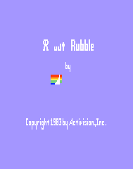Robot Rubble V2 Title Screen